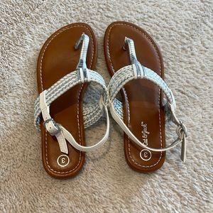 Cat & Jack Silver/White Sandals